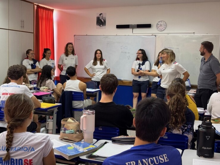 World Skate Games : Le Collectif Rink féminin à la rencontre des élèves du Lycée français international Marcel Pagnol