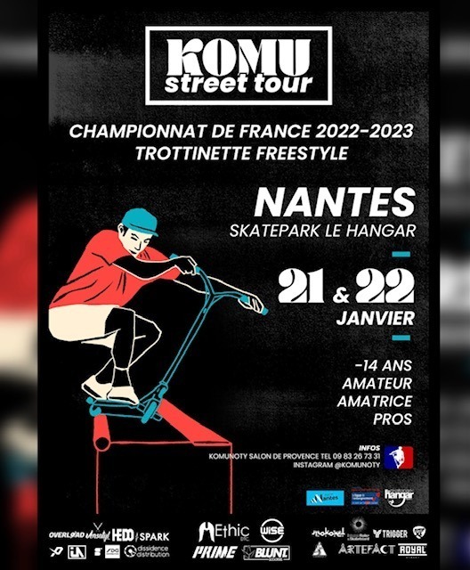 Retour sur le 1er Championnat de France trottinette freestyle street -  Fédération Française de Roller & Skateboard
