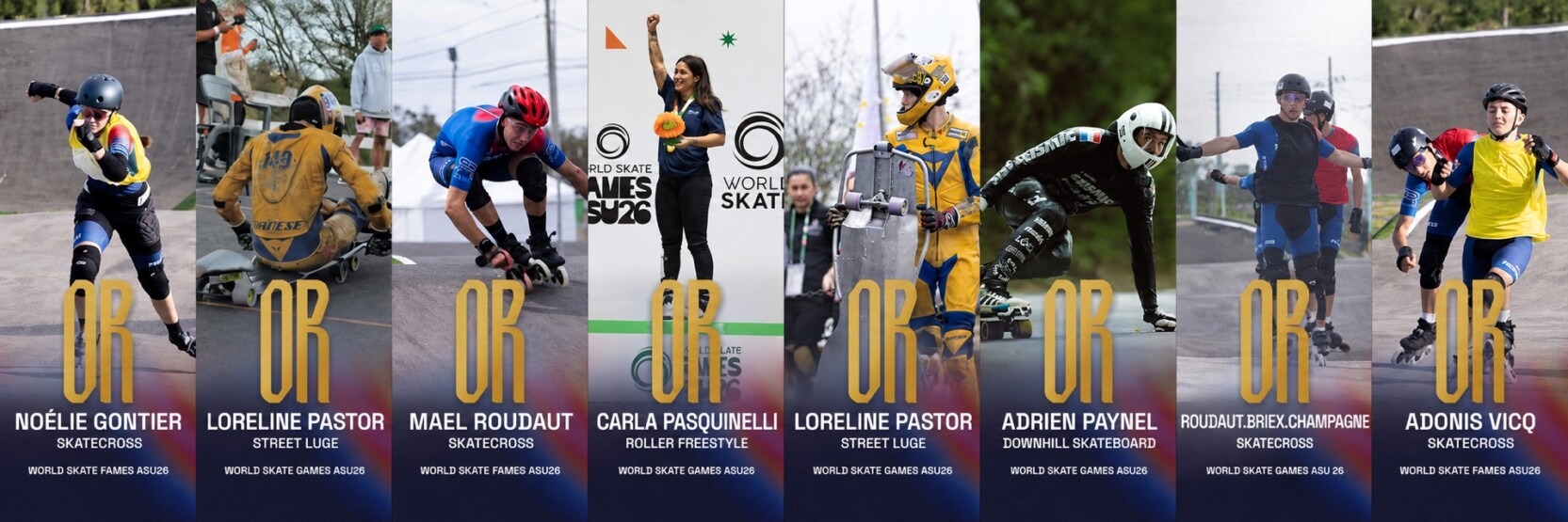 World Skate Games : 10 titres mondiaux et 29 médailles pour les Bleus après 8 journées de compétition !