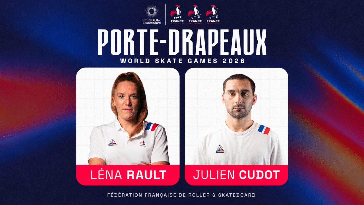 Image de l'article : World Skate Games - Léna Rault & Julien Cudot, porte-drapeaux