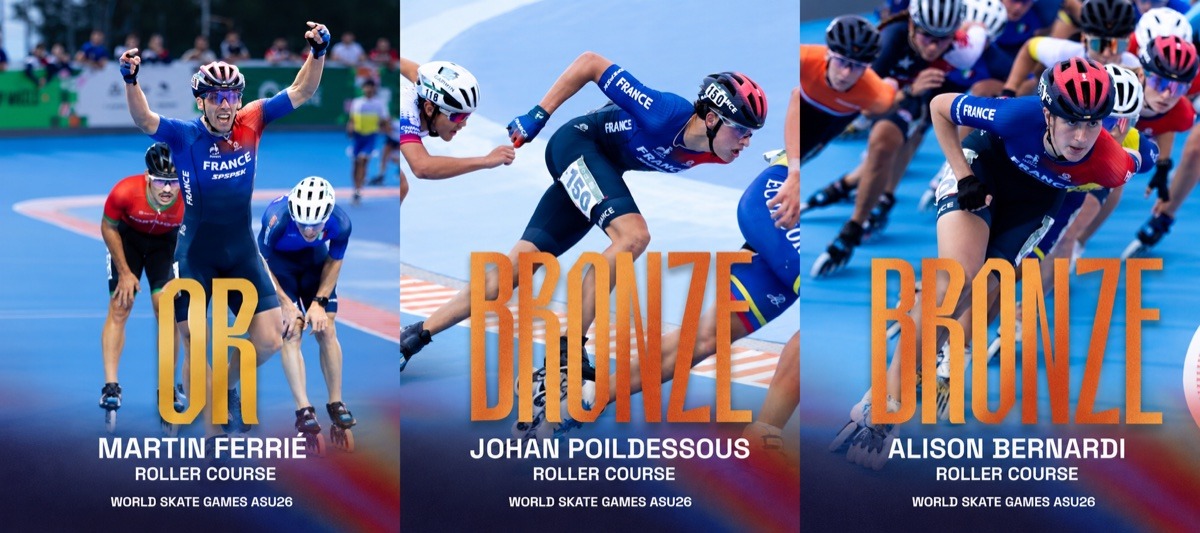 Image de la page : World Skate Games : J10 – Roller Course : quatre nouvelles médailles pour l’équipe de France ! 