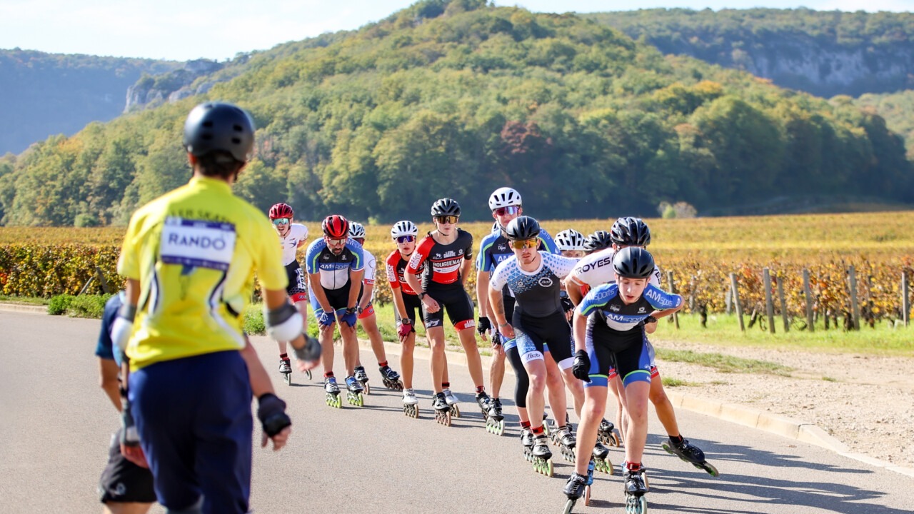 Image de l'article : Le Marathon des Grands Crus, c’est aussi du roller, ouvert à tous !