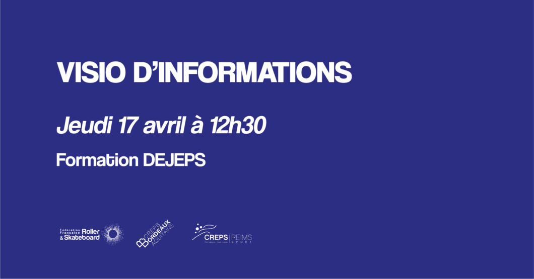 Toutes les informations sur le DEJEPS : rendez-vous pour une visio dédiée !