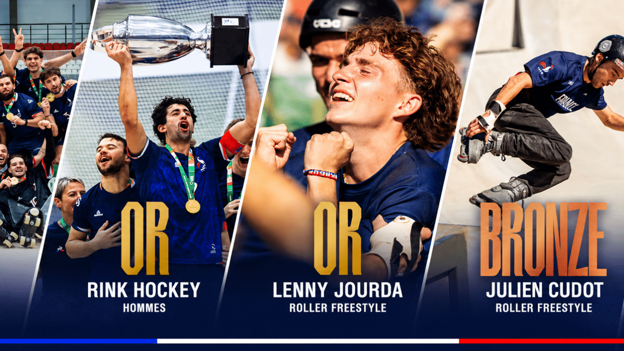 Image de l'article : World Skate Games : un sacre historique en rink hockey et un triplé en roller freestyle pour finir !