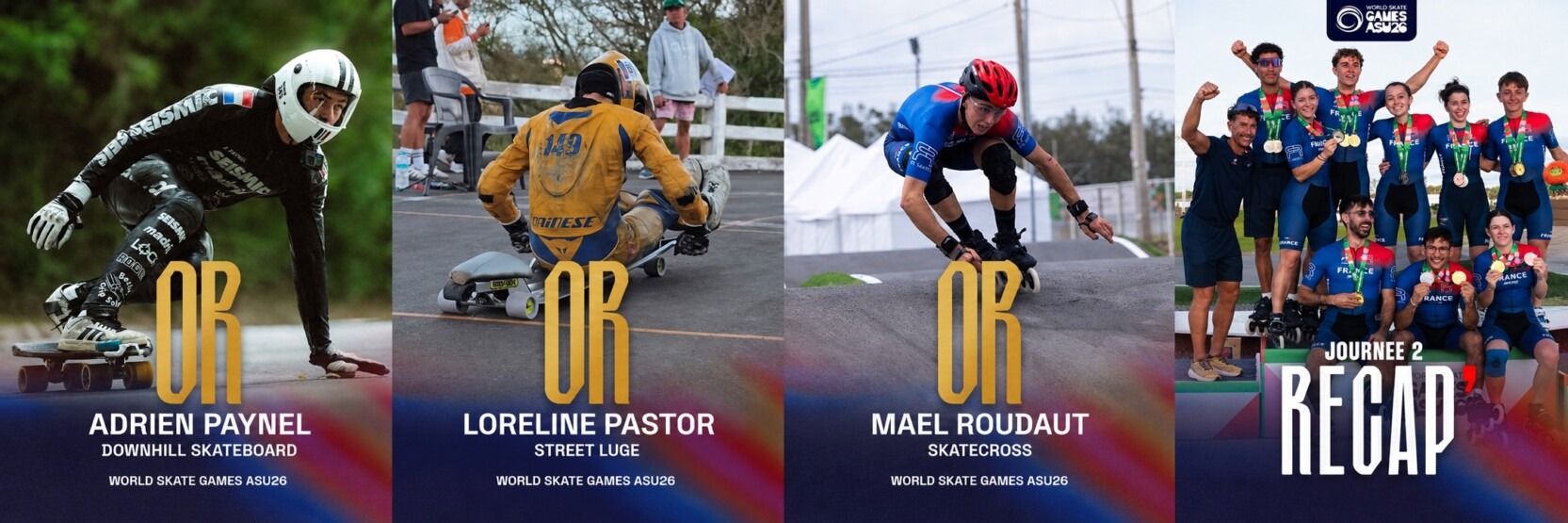 World Skate Games : Déjà 14 médailles en 2 jours !